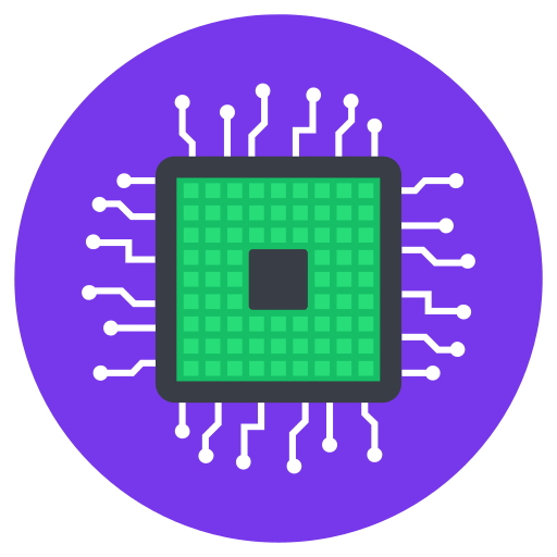 chip de computador Generic Circular Ícone
