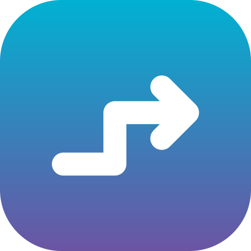 ジグザグ矢印 Generic Flat Gradient icon