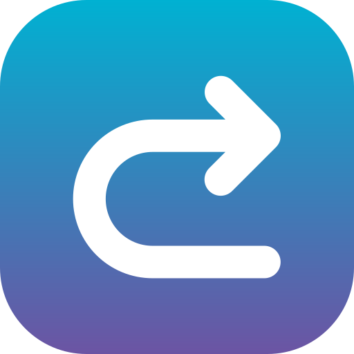 U turn Generic Flat Gradient icon