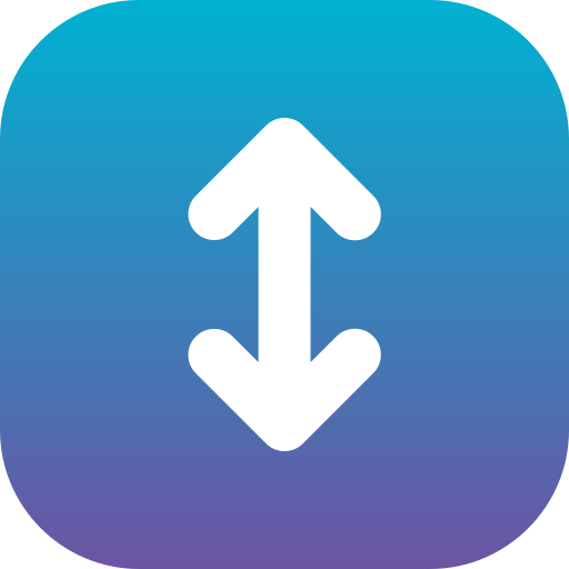 flecha doble Generic Flat Gradient icono