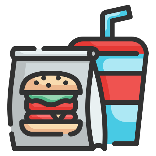 Fast food Wanicon Lineal Color icon