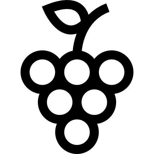 winogrona Basic Straight Lineal ikona