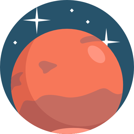 Mars Detailed Flat Circular Flat icon