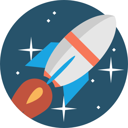 raket Detailed Flat Circular Flat icoon