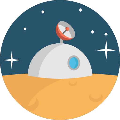 Space station Detailed Flat Circular Flat icon