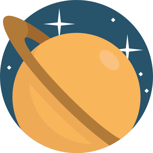 Saturn Detailed Flat Circular Flat icon