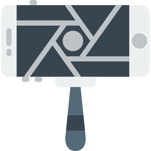 palo de selfie Basic Miscellany Flat icono