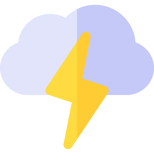 폭풍 Basic Rounded Flat icon