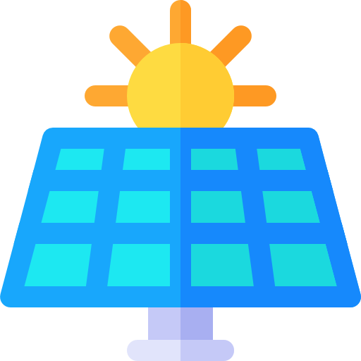 panneau solaire Basic Rounded Flat Icône