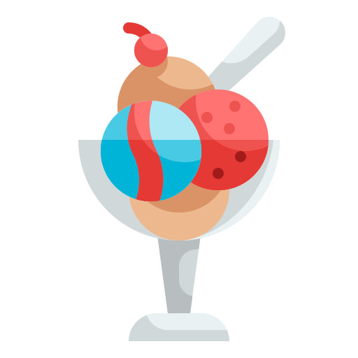 sorvete Wanicon Flat Ícone
