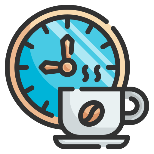 Coffee time Wanicon Lineal Color icon