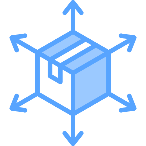 유통 센터 Generic Blue icon