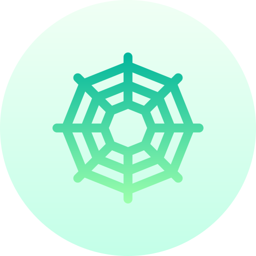 Spider web Basic Gradient Circular icon