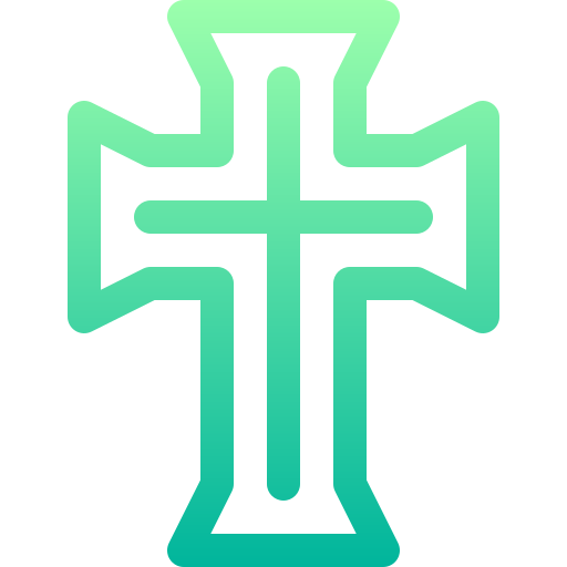 십자가 Basic Gradient Lineal color icon