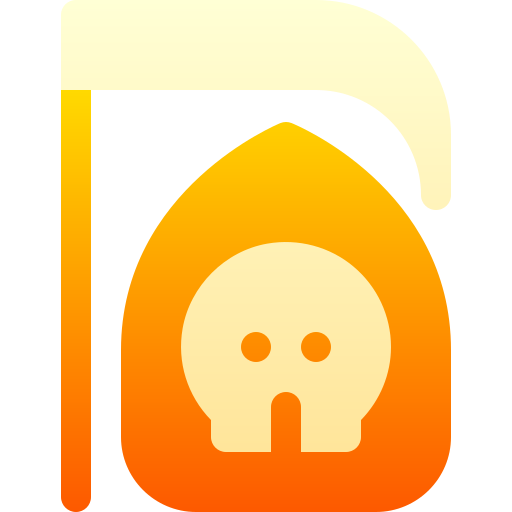 Grim reaper Basic Gradient Gradient icon