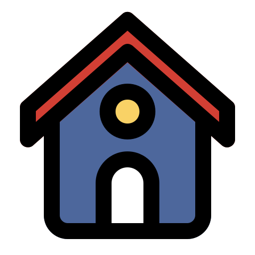 住宅 Generic Outline Color icon