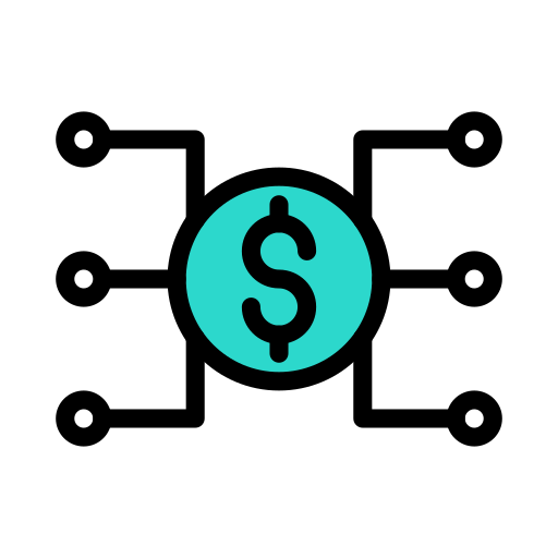 Money Vector Stall Lineal Color icon