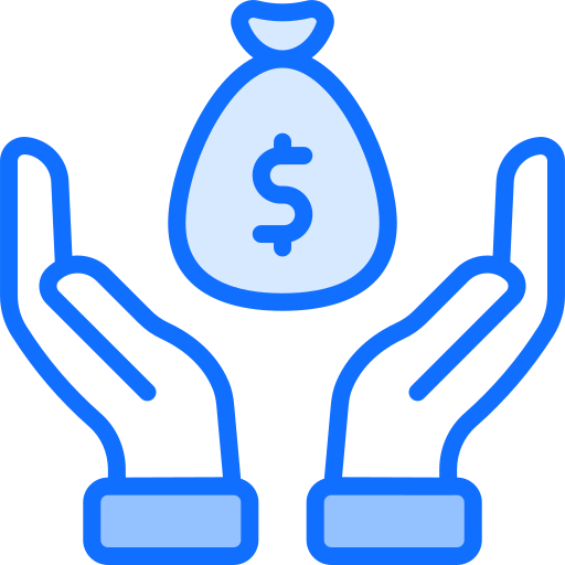 ahorrar dinero Generic Blue icono