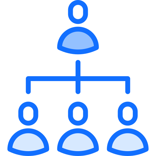 hierarquia Generic Blue Ícone