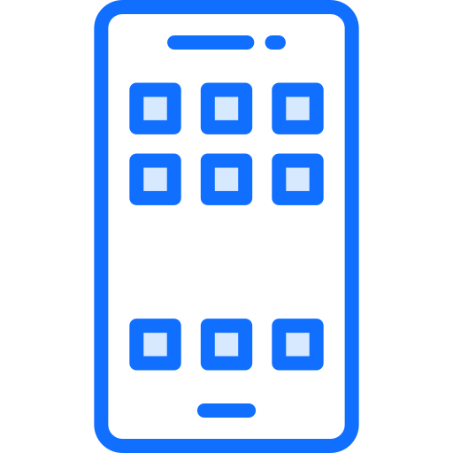 application mobile Generic Blue Icône