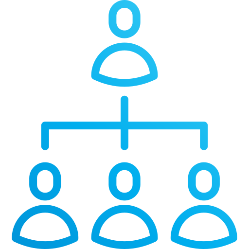 Hierarchy Generic Gradient icon