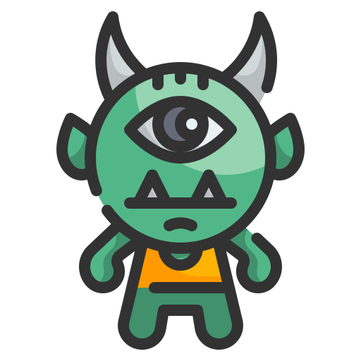 monster Wanicon Lineal Color icon