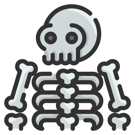 Skeleton Wanicon Lineal Color icon