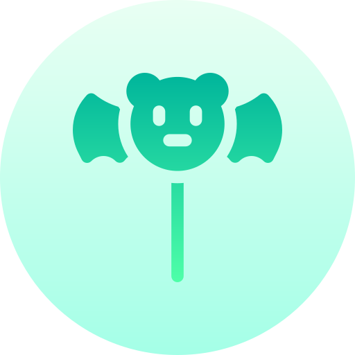 박쥐 Basic Gradient Circular icon