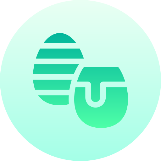 계란 Basic Gradient Circular icon