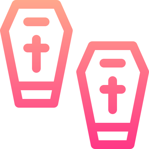 Tombstone Basic Gradient Lineal color icon