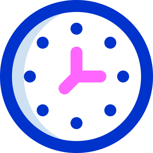 l'horloge Super Basic Orbit Color Icône