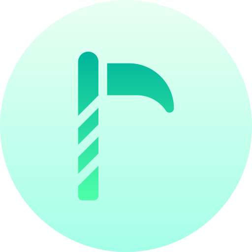 pick-hammer Basic Gradient Circular icon