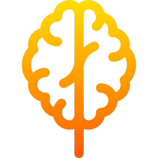 뇌 Basic Gradient Lineal color icon