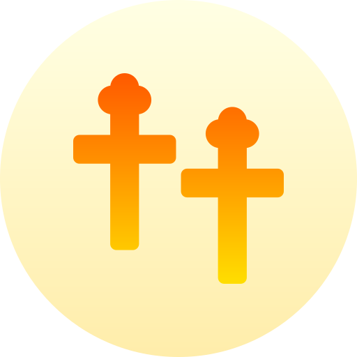 cruz Basic Gradient Circular icono