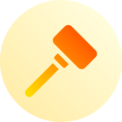 hammer Basic Gradient Circular icon