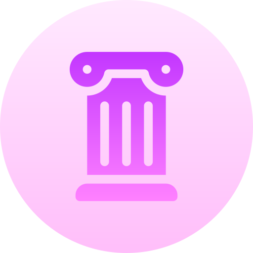 ギリシャ語の柱 Basic Gradient Circular icon