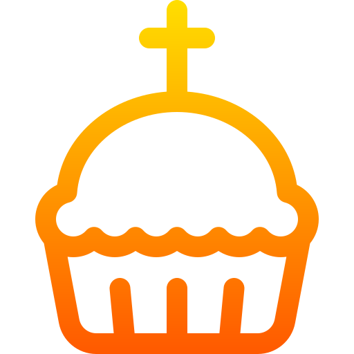 Cupcake Basic Gradient Lineal color icon