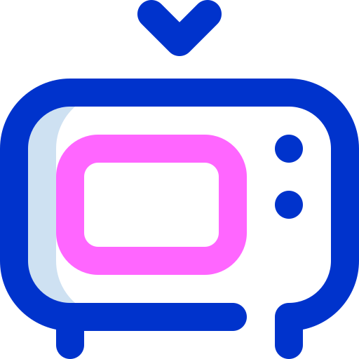 la télé Super Basic Orbit Color Icône