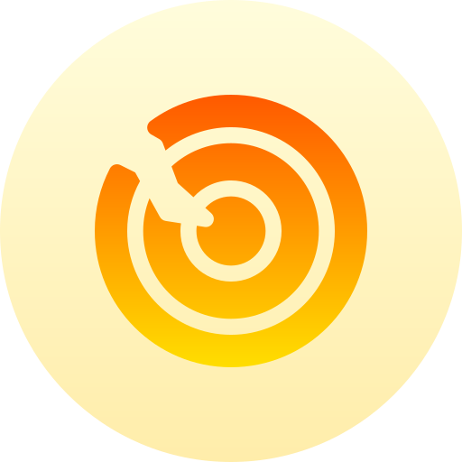 깨진 접시 Basic Gradient Circular icon