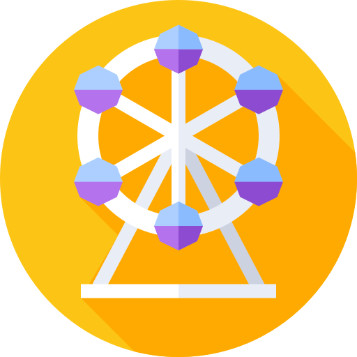 reuzenrad Flat Circular Flat icoon