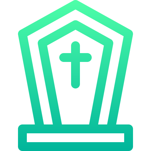 Надгробие Basic Gradient Lineal color иконка