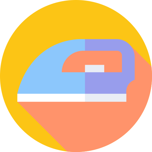 Żelazo Flat Circular Flat ikona