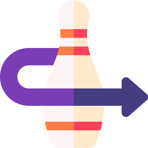 Bowling pin Basic Rounded Flat icon