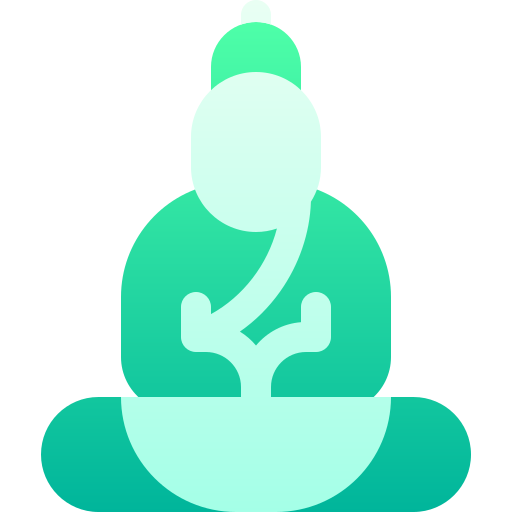 boeddha Basic Gradient Gradient icoon