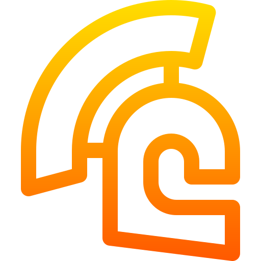 로마 헬멧 Basic Gradient Lineal color icon