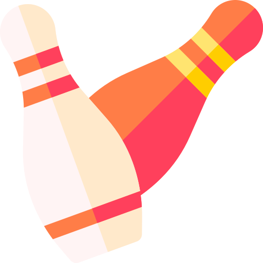 bowling kegel Basic Rounded Flat icoon