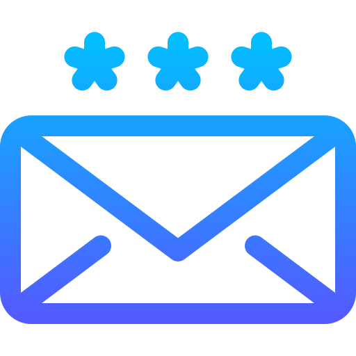 Mail Basic Gradient Lineal color icon