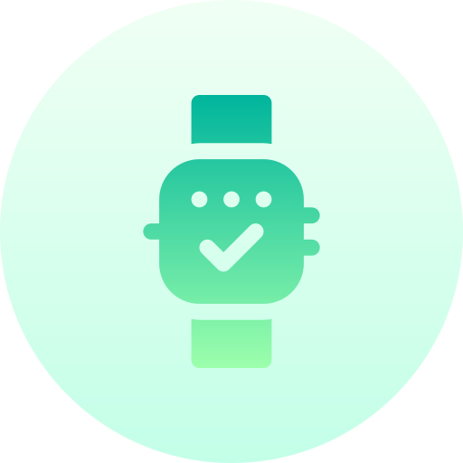 Smartwatch Basic Gradient Circular icon
