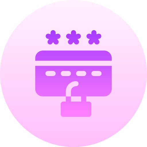 Credit card Basic Gradient Circular icon