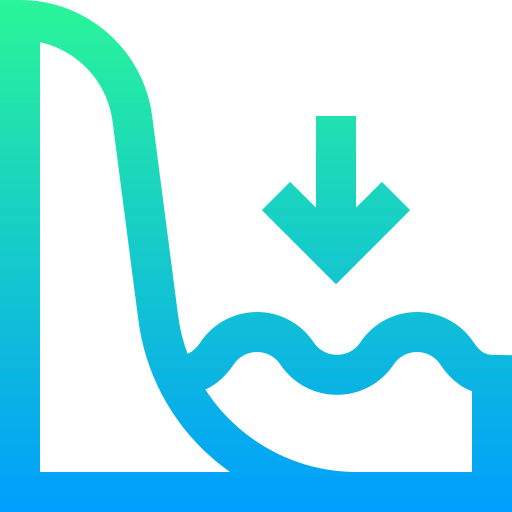 water niveau Super Basic Straight Gradient icoon